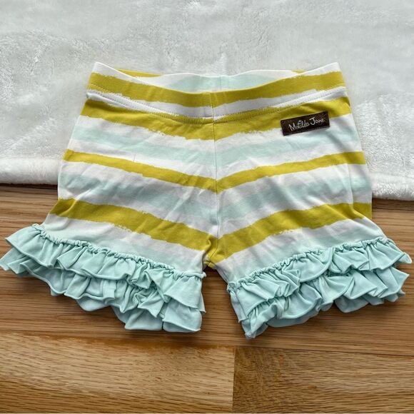 Matilda Jane More Than Frills Shorties hello lovely collection 2 lime green - Picture 1 of 4